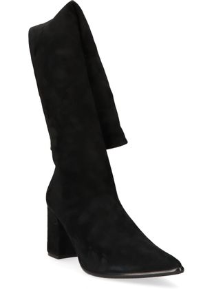 Konstantin Starke Damen-Overknees aus Leder 196002988133 (Schwarz)