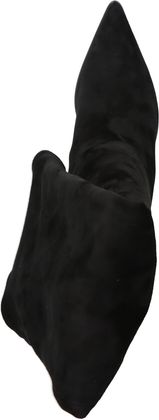 Konstantin Starke Damen-Overknees aus Leder 196002988133 (Schwarz)