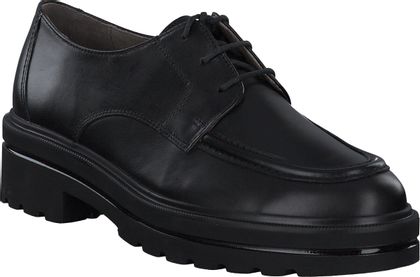 Paul Green Damen-Schnürschuhe aus Leder 101001989319 (Schwarz)