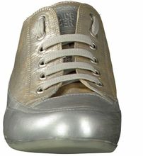 Candice Cooper Flache Sneaker f r Damen in Silber Braun Schn r