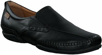 Pikolinos Flache Leder-Slipper für Herren 226001394786 (Schwarz)