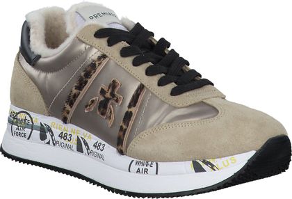 Premiata Gefütterte Plateau-Sneaker für Damen 193302987608 (Beige)
