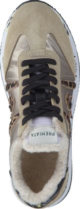 Premiata Gefütterte Plateau-Sneaker für Damen 193302987608 (Beige)