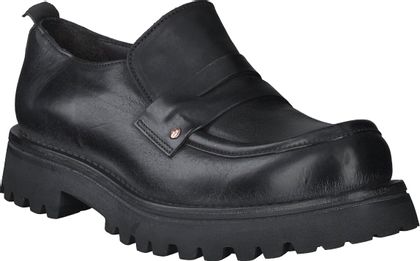 MOMA Damen-Slipper aus Leder 100001988856 (Schwarz)