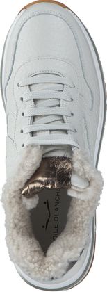 Voile Blanche Gefütterte Plateau-Sneaker 193301985655 (Beige)