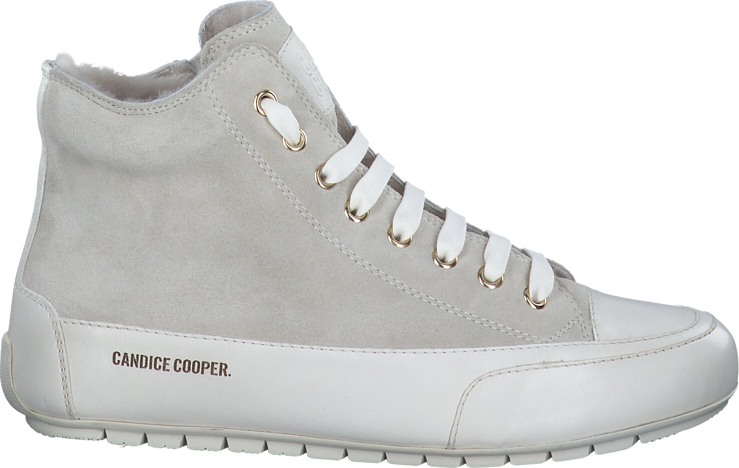 Candice Cooper Gef tterte Kn chel Sneaker 192302983536 Beige