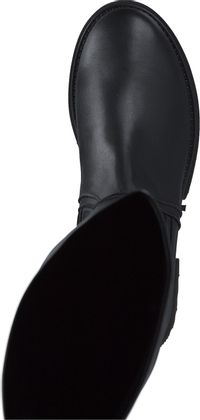 Shirley Mae Damen-Overknees aus Leder 196001970773 (Schwarz)