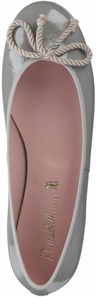 Pretty Ballerinas Damen-Ballerinas aus Leder 103443464715 (Hellgrau)
