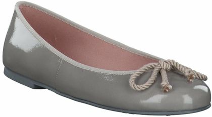 Pretty Ballerinas Damen-Ballerinas aus Leder 103443464715 (Hellgrau)