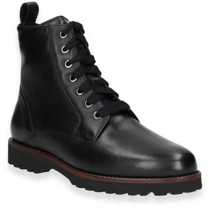 Sioux EXTRAWEIT Gefütterte Damen-Schnürboots 102001986896 (Schwarz)