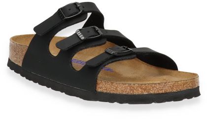 Birkenstock FLORIDA Damen-Pantoletten 591009973750 (Schwarz)