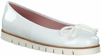 Pretty Ballerinas Damen-Ballerinas aus Leder 100703651266 (Weiß)