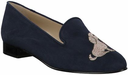 Phillip Hardy Slipper aus Leder 110102670960 (Dunkelblau)