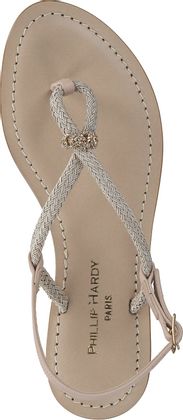 Phillip Hardy Damen-Dianetten aus Leder 189301620014 (Beige)