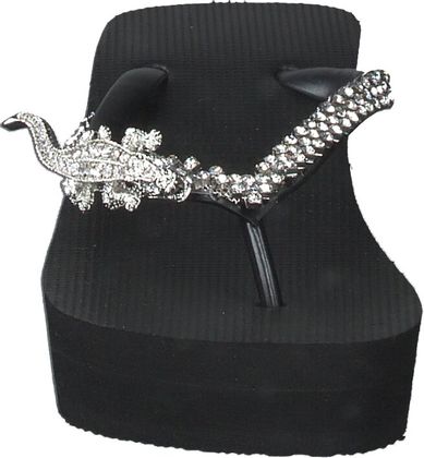 Uzurii Damen-Zehentrenner 591009645618 (Schwarz)