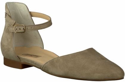 Paul Green Flache Pumps aus Leder 120302667961 (Beige)