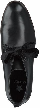 Maripé Damen-Schnürboots aus Leder 102001697345 (Schwarz)