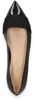 Shirley Mae Damen-Ballerinas aus Leder 103001666002 (Schwarz)