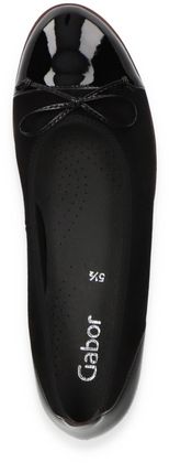 Gabor Damen-Slipper aus Leder 100002693145 (Schwarz)