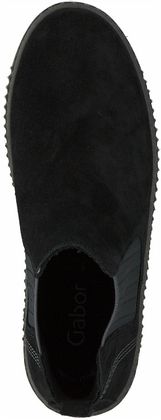 Gabor Damen-Chelsea-Boots aus Leder 102002694800 (Schwarz)