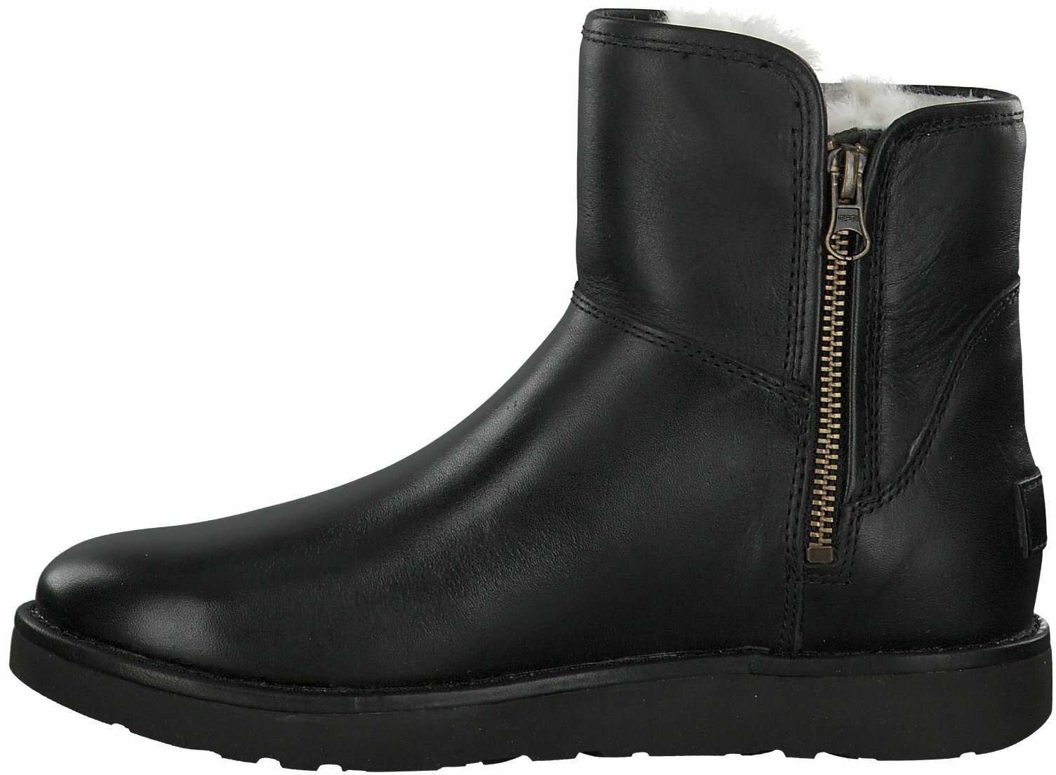 Ugg womens abree 2025 mini leather boots nero