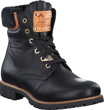 Panama Jack Damen-Schnürboots 192001694885 (Schwarz)
