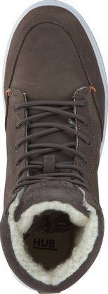 HUB Herren-Schnürboots aus Leder 291401621171 (Grau)