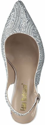 Eddie Rodriguez Slingpumps mit Strass 132917720033 (Silber)