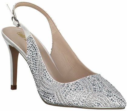 Eddie Rodriguez Slingpumps mit Strass 132917720033 (Silber)