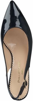 Phillip Hardy Slingpumps aus Leder 131103724464 (Dunkelblau)