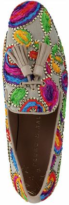 Pedro Miralles Slipper für Damen 103387625929 (Beige/Bunt)