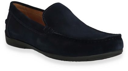 Geox Herren-Slipper aus Leder 226102716522 (Dunkelblau)