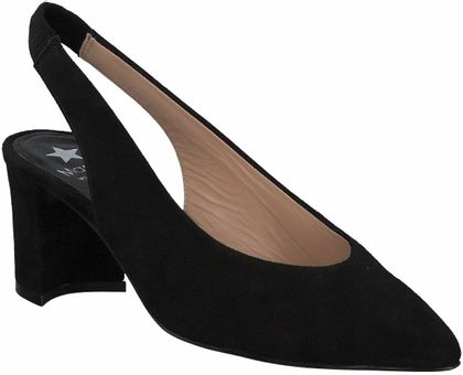Maripé Slingpumps aus Leder 131002713119 (Schwarz)