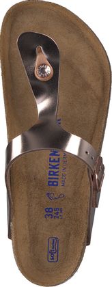 Birkenstock GIZEH Damen-Zehentrenner aus Leder 591901653627 (Roségold)