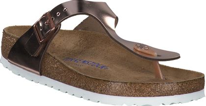 Birkenstock GIZEH Damen-Zehentrenner aus Leder 591901653627 (Roségold)