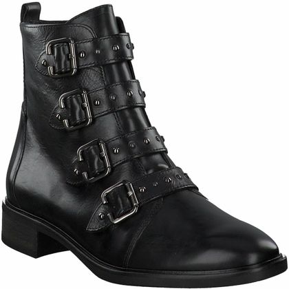 Paul Green Damen-Boots aus Leder 102001732217 (Schwarz)