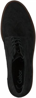 Gabor Damen-Schnürschuhe aus Leder 101002733362 (Schwarz)