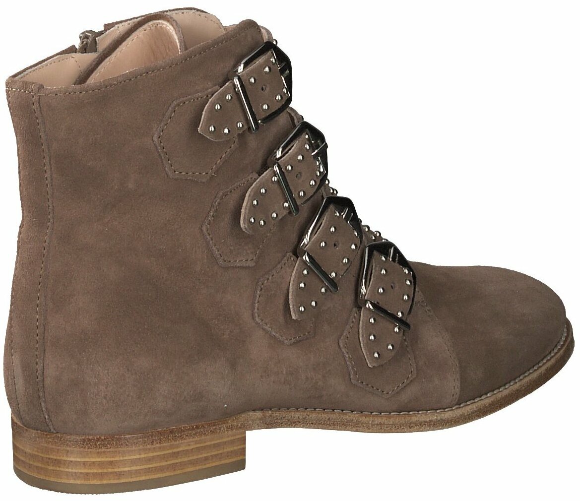 Damen Stiefeletten Braun Leder