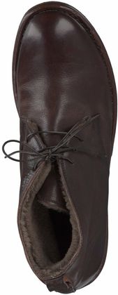 MOMA Herren-Schnürboots aus Leder 212201915002 (Dunkelbraun 