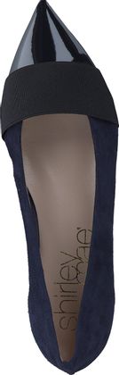 Shirley Mae Damen-Ballerinas aus Leder 103102720070 (Blau)