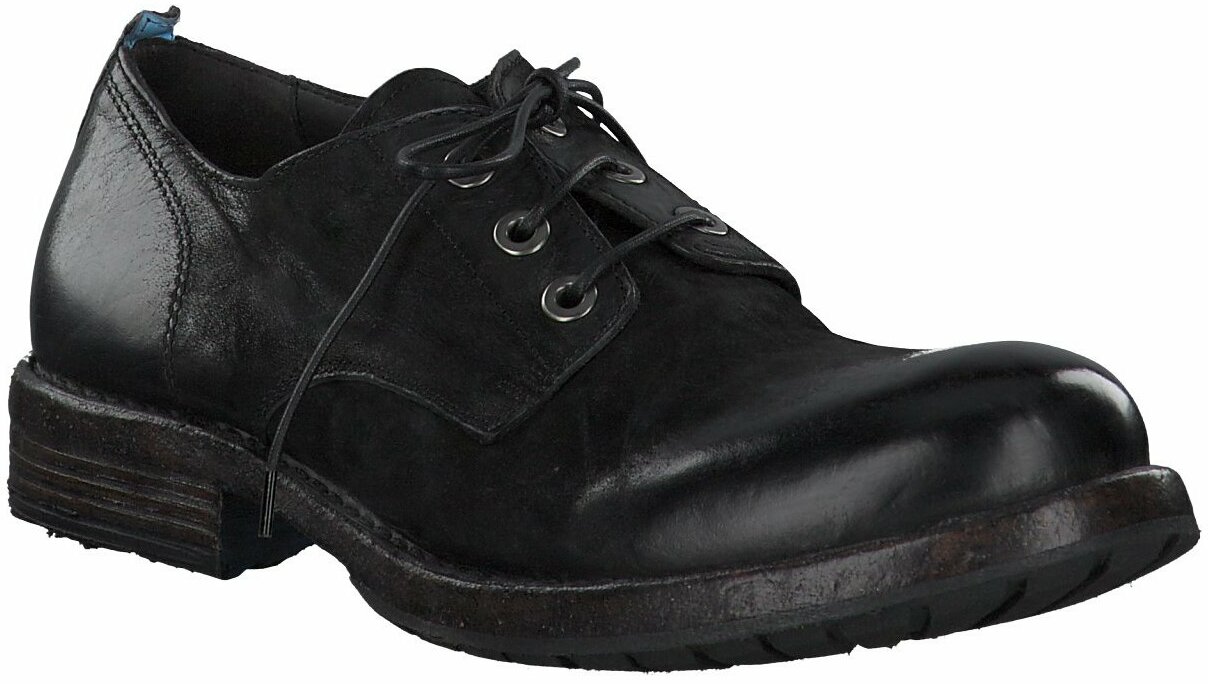 Moma Leder Schnürschuh in Schwarz für Herren Herren Schuhe Schnürschuhe Oxford Schuhe 