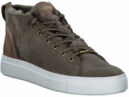 Blackstone Damen-Winterboots aus Leder 192442755199 (Grau)