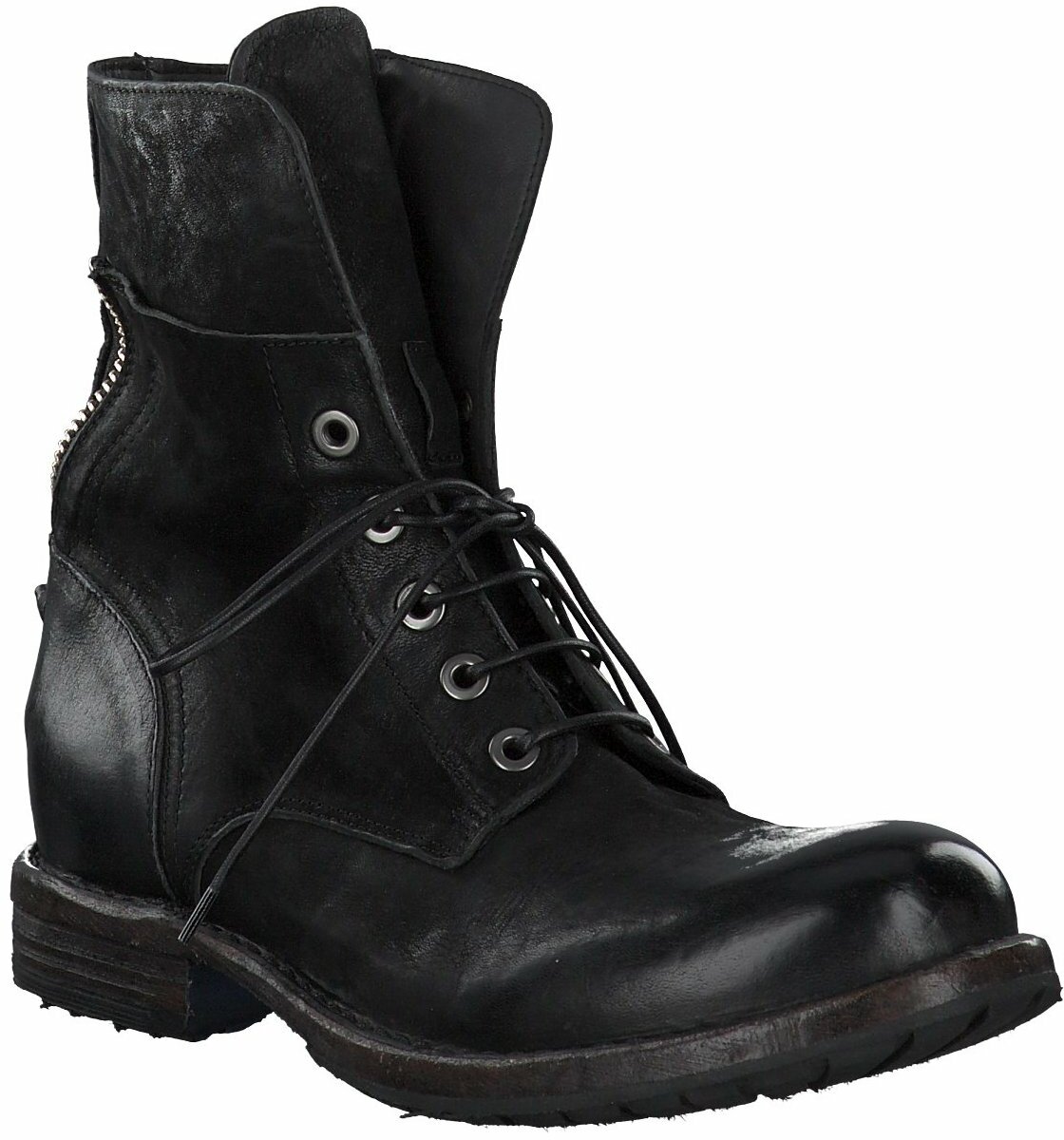 MOMA Herren-Schnürboots aus Leder 212001747257 (Schwarz) online 