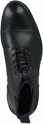 Bruce Brown Herren-Schnürboots aus Leder 212001735255 (Schwarz)