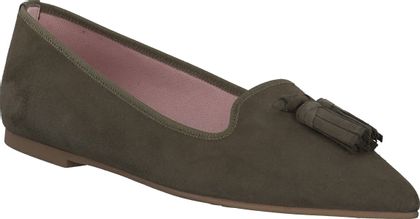 Pretty Ballerinas Damen-Ballerinas aus Leder 103692763342 (Oliv)