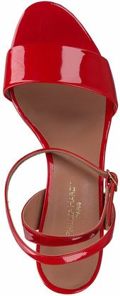 Phillip Hardy Damen-Sandaletten aus Leder 185503773402 (Rot)