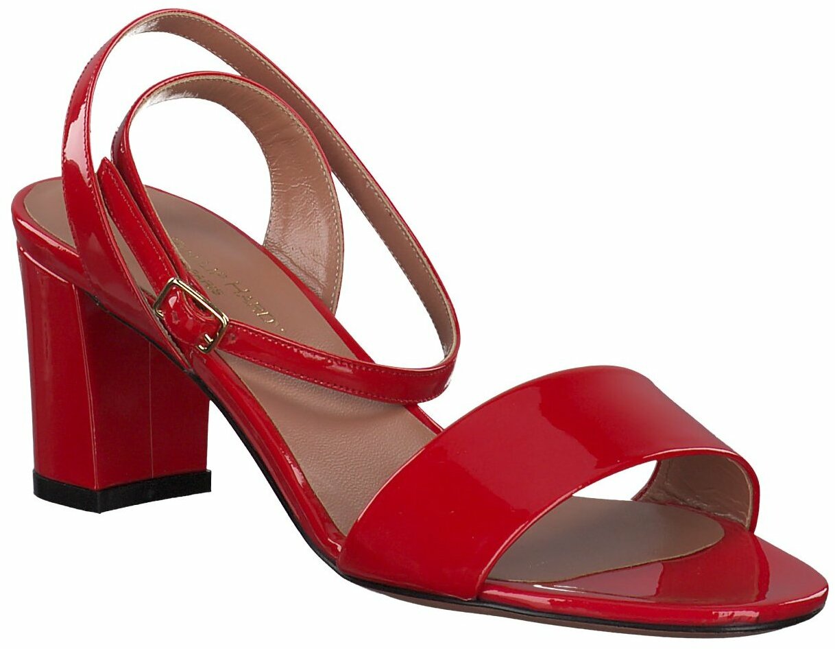Phillip Hardy Damen-Sandaletten aus Leder 185503773402 (Rot) Bild 01