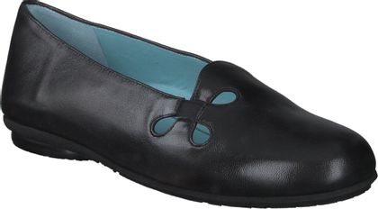 Thierry Rabotin Damen-Slipper aus Leder 100001784357 (Schwarz)