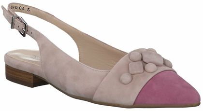 Peter Kaiser Damen-Slingpumps aus Leder 130592843122 (Rosa)