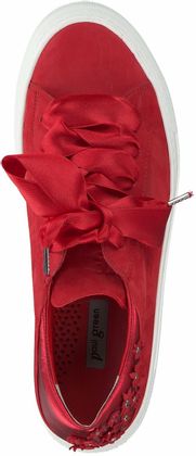 Paul Green Damen-Sneaker aus Leder 101502770668 (Dunkelrot)
